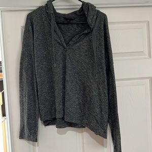 Banana Republic Cropped Hooded Sweater - oversized